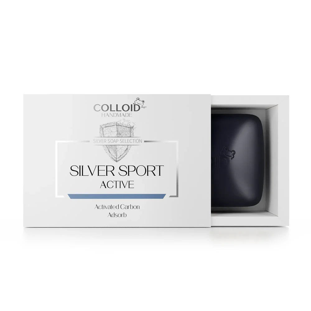 Silver sport activated carbon sapun
